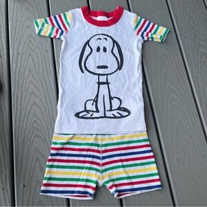 Snoopy Peanuts Hanna Andersson Striped Pj Set